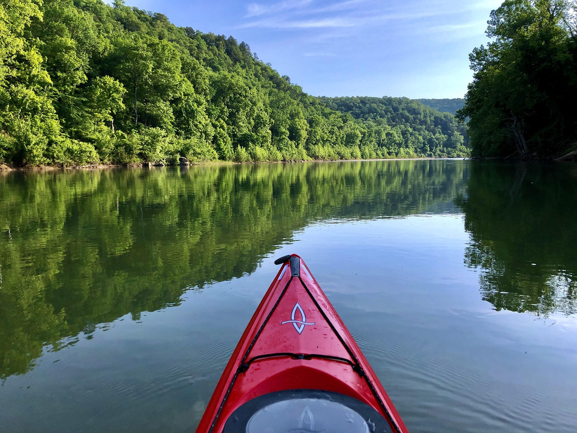 kayaking river